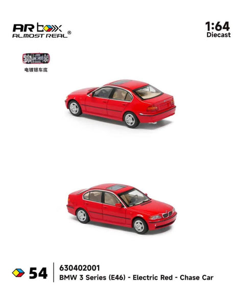 Almost Real 1/64 BMW 3 Series (E46) - Electric Red - GT Hobby Store