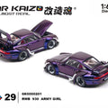 Almost Real 1:64 KAIZO RWB 993 Army Girl Special Edition – Candy Purple - GT Hobby Store