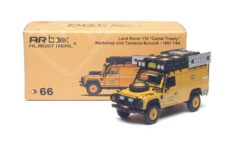 Almost Real 1/64 Land Rover 110 "Camel Trophy" Workshop Unit Tanzania Burundi - 1991 - GT Hobby Store