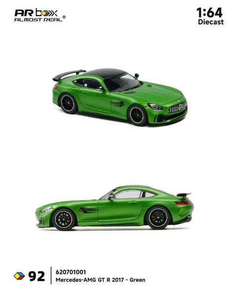 Almost Real 1/64 Mercedes-AMG GT R 2017 Green (CTE 2026) - GT Hobby Store