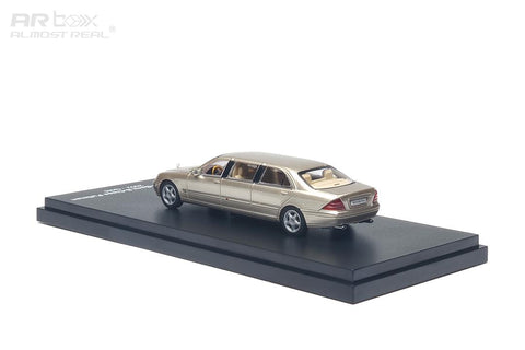 Almost Real 1/64 Mercedes-Benz S-Class S600 Pullman 2002 - Gold - GT Hobby Store
