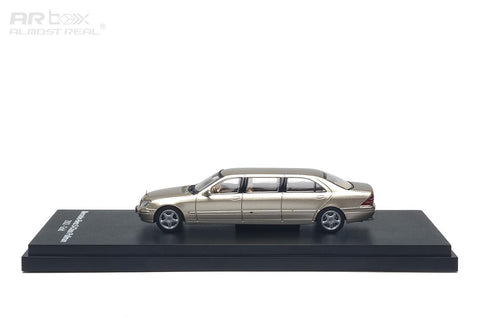 Almost Real 1/64 Mercedes-Benz S-Class S600 Pullman 2002 - Gold - GT Hobby Store