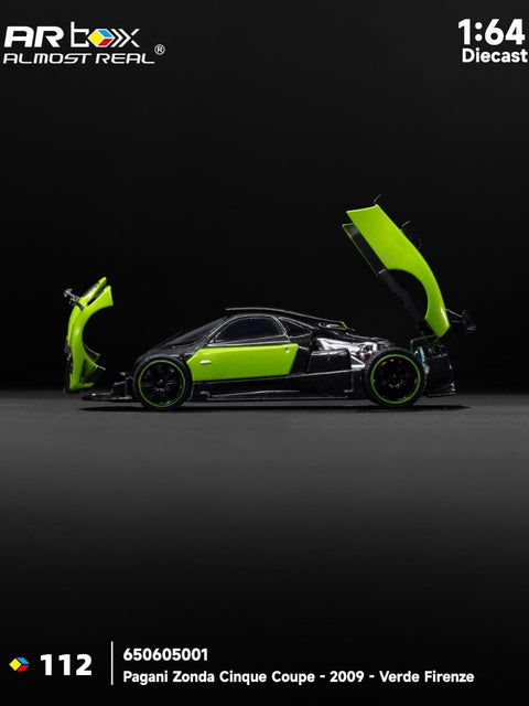 Almost Real 1/64 Pagani Zonda Cinque Coupe - 2009 Verde Firenze (CTE 2026) - GT Hobby Store
