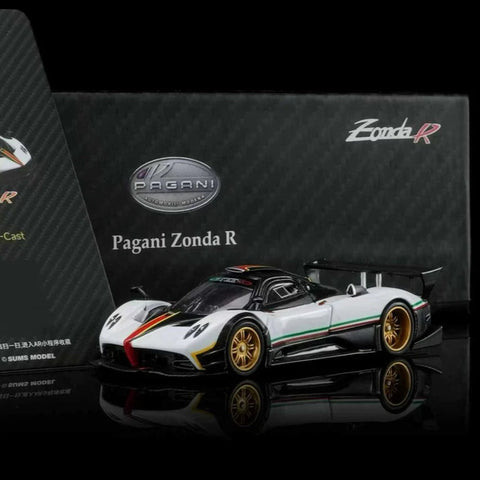 Almost Real 1/64 Pagani Zonda R White Italian Livery | 2026 HEC Exclusive Edition - GT Hobby Store