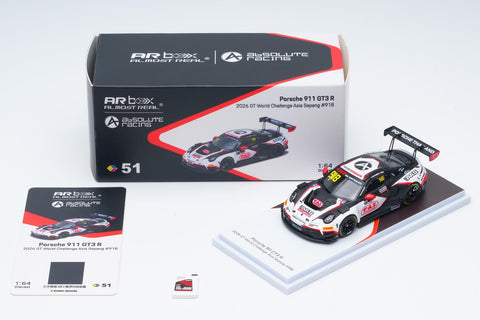 Almost Real 1/64 Porsche 911 GT3 R - 2026 GT World Challenge Asia Sepang 918 - GT Hobby Store
