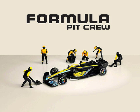 American Diorama 1:64 Figures Formula Pit Crew – Team Orange - GT Hobby Store