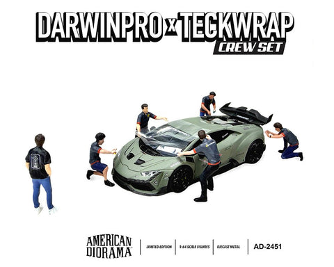 American Diorama 1:64 Figures Set DarwinPro x Teckwrap Crew – Limited Edition - GT Hobby Store