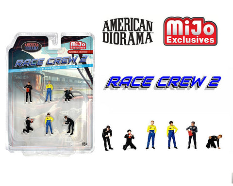 American Diorama 1:64 Figures Set Race Crew II – Limited Edition - GT Hobby Store