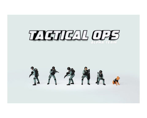 American Diorama 1:64 Figures Tactical OPS Police Team - GT Hobby Store