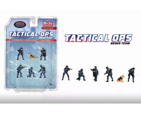 American Diorama 1:64 Figures Tactical OPS SWAT Team - GT Hobby Store