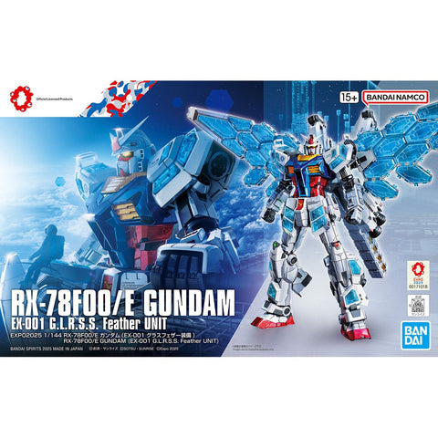 Bandai 1/144 RX-78F00/E Gundam (EX-001 G.L.R.S.S. Feather Unit) Chemical Recycle Ver. - GT Hobby Store