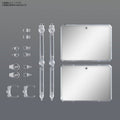 Bandai Action Base 7 [Clear Color] Mirror Stickers Set - GT Hobby Store