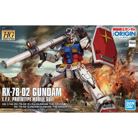 Bandai HG 1/144 RX - 78 - 02 Gundam (The Origin) - GT Hobby Store