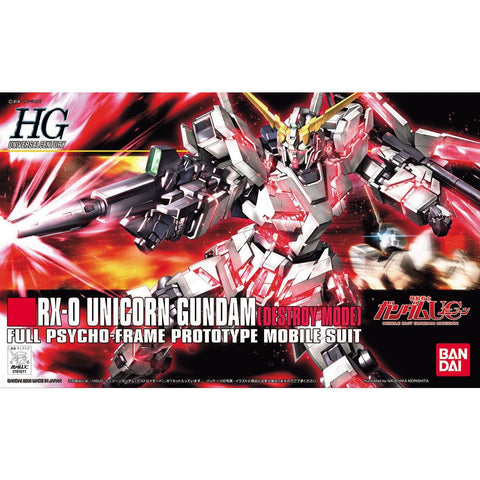 Bandai HGUC 100 1/144 RX - 0 Unicorn Gundam (Destroy Mode) - GT Hobby Store