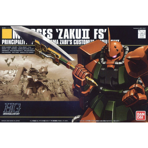 Bandai HGUC 1/144 MS-06Fs Zaku II Type FS (Garma Zabi custom) - GT Hobby Store