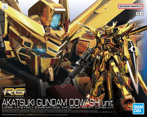 Bandai RG 1/144 ORB - 01 Akatsuki Gundam (Oowashi Unit) - GT Hobby Store