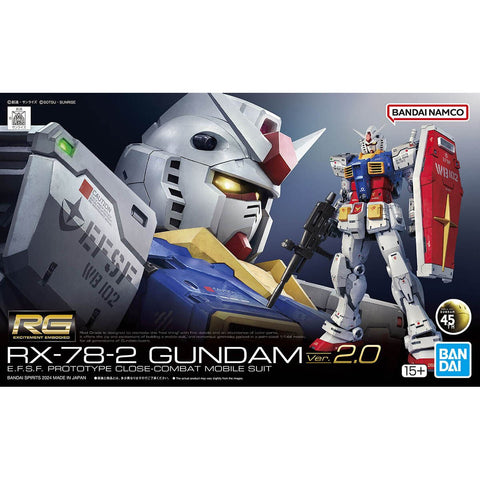 Bandai RG 1/144 RX - 78 - 2 Gundam Ver.2.0 - GT Hobby Store