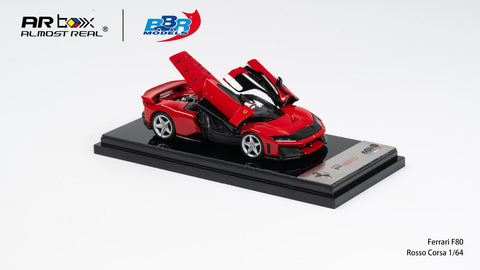BBR 1/64 Ferrari F80 Rosso Corsa With Silver Wheels (APA XPO 2026) - GT Hobby Store