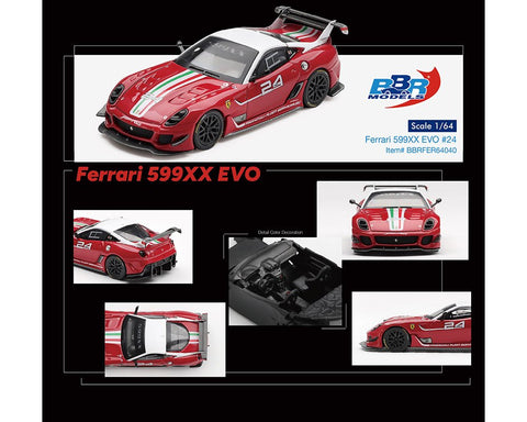 BBR Models 1:64 Ferrari 599XX EVO 24 – Red – Limited Edition - GT Hobby Store