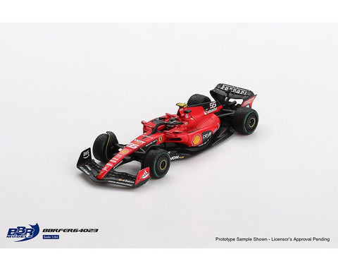 BBR Models 1:64 Ferrari F1 SF23 55 C. Sainz 2023 Monaco GP - GT Hobby Store