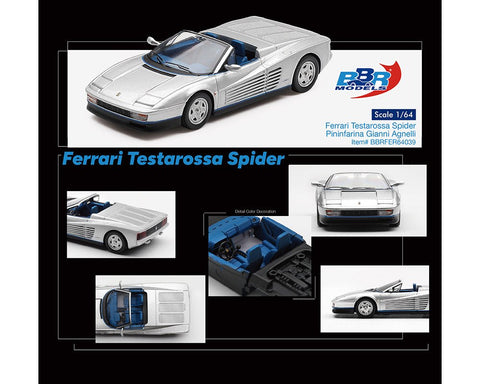 BBR Models 1:64 Ferrari Testarossa Spider – Pininfarina Gianni Agnelli – Limited Edition - GT Hobby Store