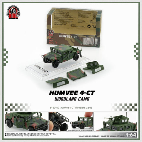 BM Creations 1/64 Humvee 4-CT - Woodland Camo - GT Hobby Store