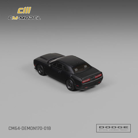 CM Model 1/64 Dodge Demon 170 Matte Black - GT Hobby Store