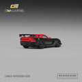 CM Model 1/64 Dodge Viper ACR(ZBII) Viper Black With Red - GT Hobby Store