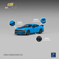 CM Model 1/64 Ford Darkhorse Grabber Blue With Black Hood Stripes - GT Hobby Store