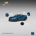 CM Model 1/64 Ford Mustang Dark Horse Blue Ember Metallic - GT Hobby Store