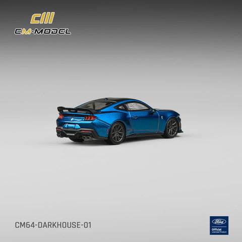 CM Model 1/64 Ford Mustang Dark Horse Blue Ember Metallic - GT Hobby Store