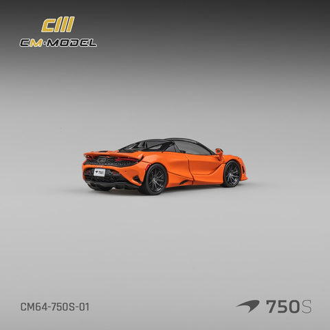 CM Model 1/64 McLaren 750S Spider – Orange - GT Hobby Store