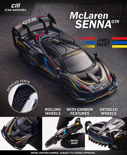 CM Model 1/64 McLaren Senna GTR - James Hunt HEC 2025 Exclusive Model - GT Hobby Store
