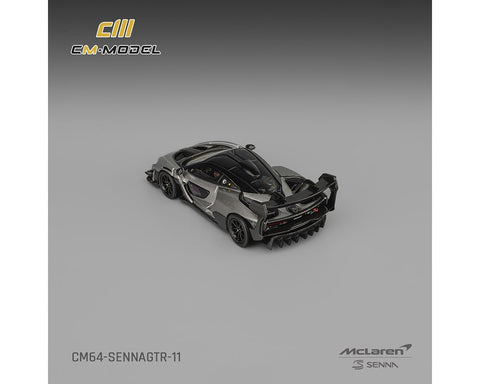 CM Model 1/64 McLaren Senna GTR – Metallic Silver Gray - GT Hobby Store