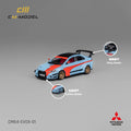 CM Model 1/64 Misubishi Lancer Evo X Varis Widebody (Orange/Blue) - GT Hobby Store