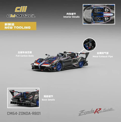 CM Model 1/64 Pagani Zonda Revo Barchetta 1 of 1 - GT Hobby Store