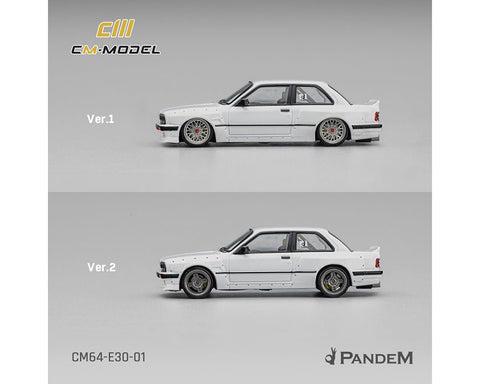 CM Model 1:64 Pandem BMW M3 E30 – Pearl White - GT Hobby Store
