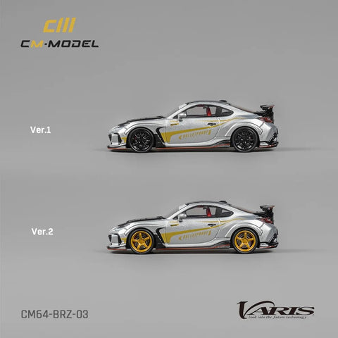 CM Model 1/64 Subaru BRZ Varis Arising-1 Silver - GT Hobby Store
