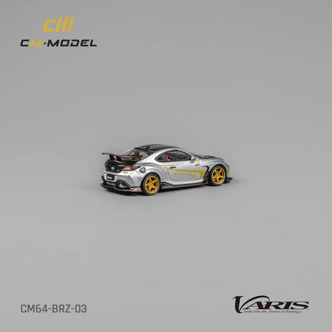CM Model 1/64 Subaru BRZ Varis Arising-1 Silver - GT Hobby Store
