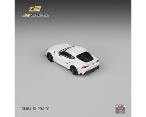 CM Model 1:64 Toyota GR Supra – White – Limited Edition - GT Hobby Store
