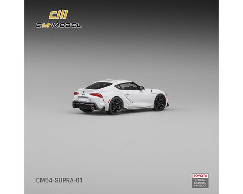 CM Model 1:64 Toyota GR Supra – White – Limited Edition - GT Hobby Store
