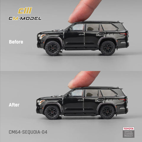 CM Model 1/64 Toyota Sequoia Midnight Black - GT Hobby Store