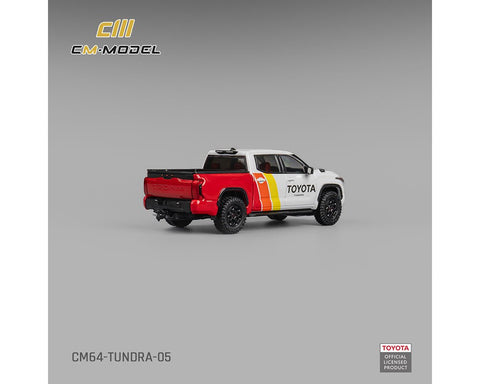 CM Model 1:64 Toyota Tundra Baja Heritage – White w/ Racing Stripes – Limited Edition - GT Hobby Store