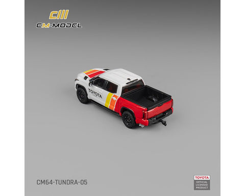 CM Model 1:64 Toyota Tundra Baja Heritage – White w/ Racing Stripes – Limited Edition - GT Hobby Store