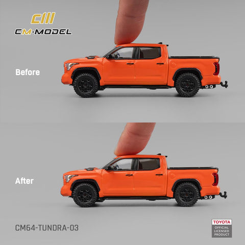 CM Model 1/64 Toyota Tundra TRD Orange - GT Hobby Store