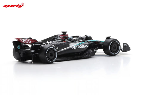 Spark 1/64 Mercedes-AMG PETRONAS Formula One Team No.63 F1 W15 E Performance Bahrain GP 2024 George Russell