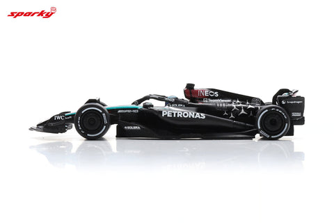 Spark 1/64 Mercedes-AMG PETRONAS Formula One Team No.63 F1 W15 E Performance Bahrain GP 2024 George Russell