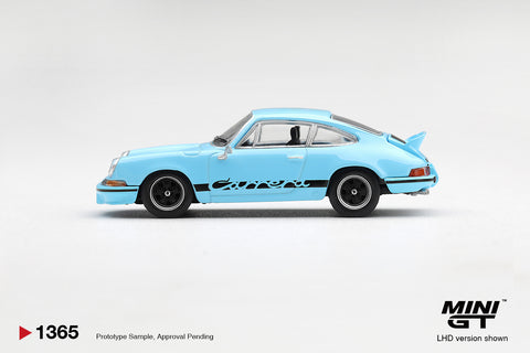 Mini GT 1/64 Porsche 911 Carrera RS 2.7 – Gulf Blue with Black