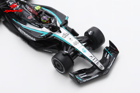 Spark 1/64 Mercedes-AMG PETRONAS Formula One Team No.44 F1 W15 E Performance Bahrain GP 2024 Lewis Hamilton