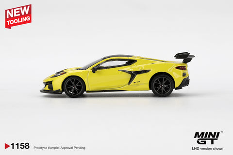 (INCOMING) Mini GT 1/64 Chevrolet Corvette ZR1- Accelerate Yellow